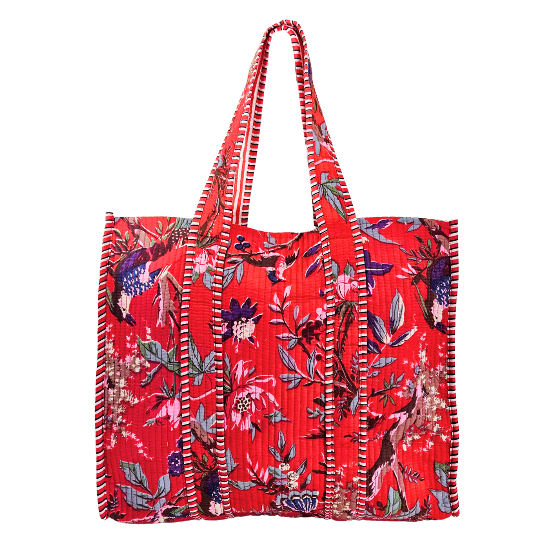 Tote Bag Veerle | Tropical Red