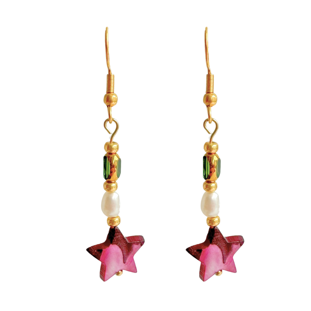 Oorbellen Star Collection | Paars 02