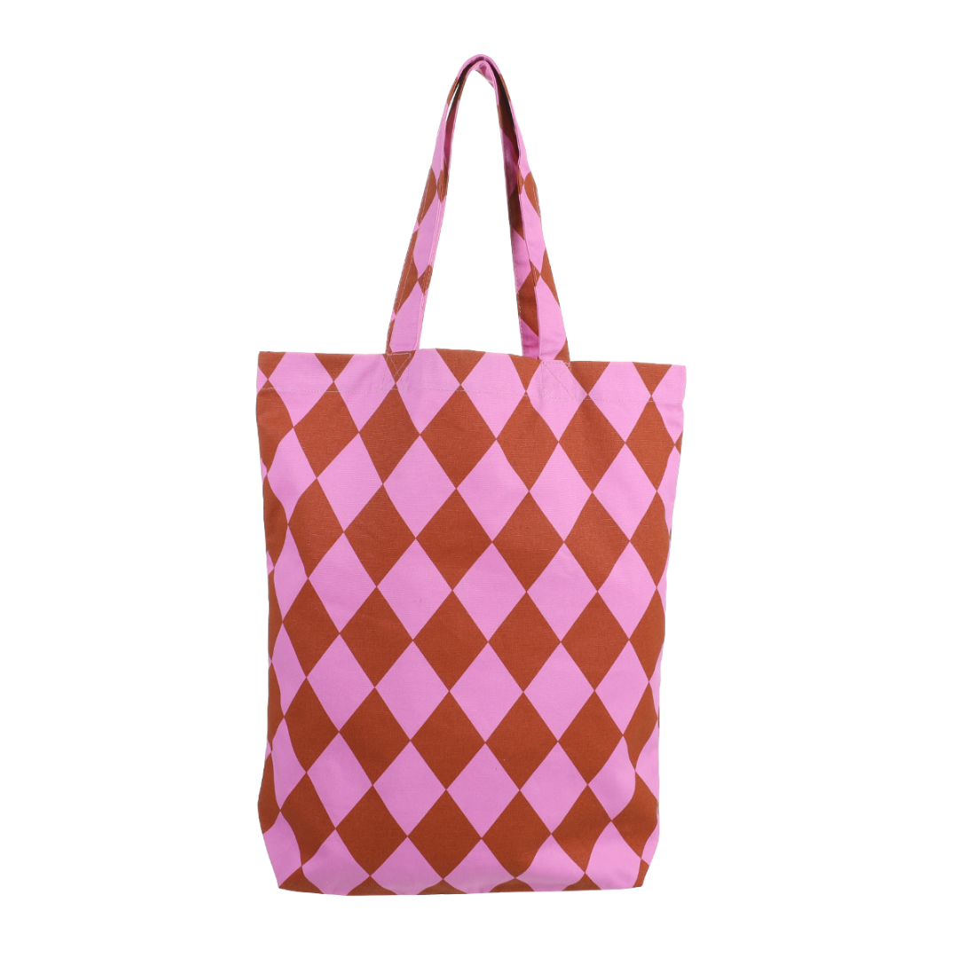 Katoenen Tas | Diamond Roze - Ginger