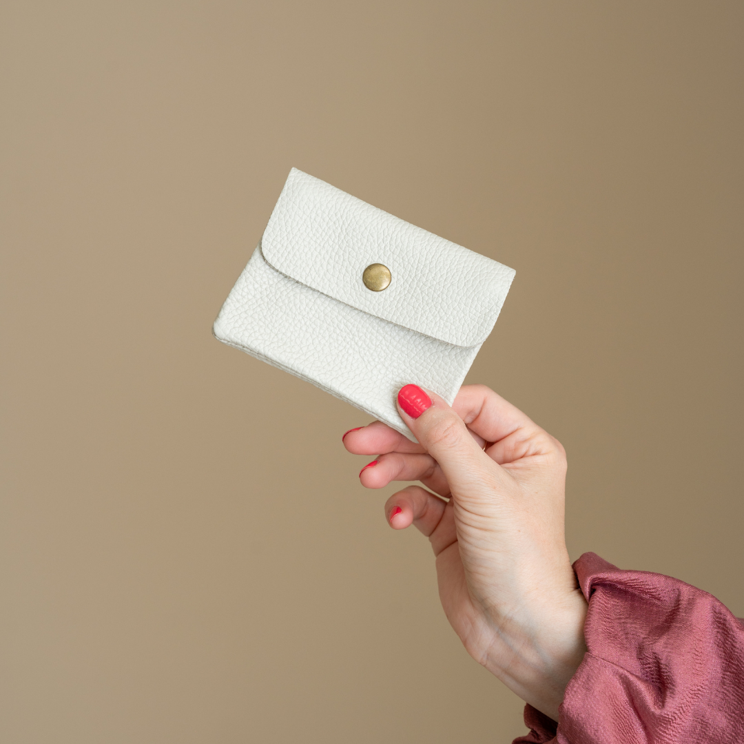Ledergeldbörse | Ecru