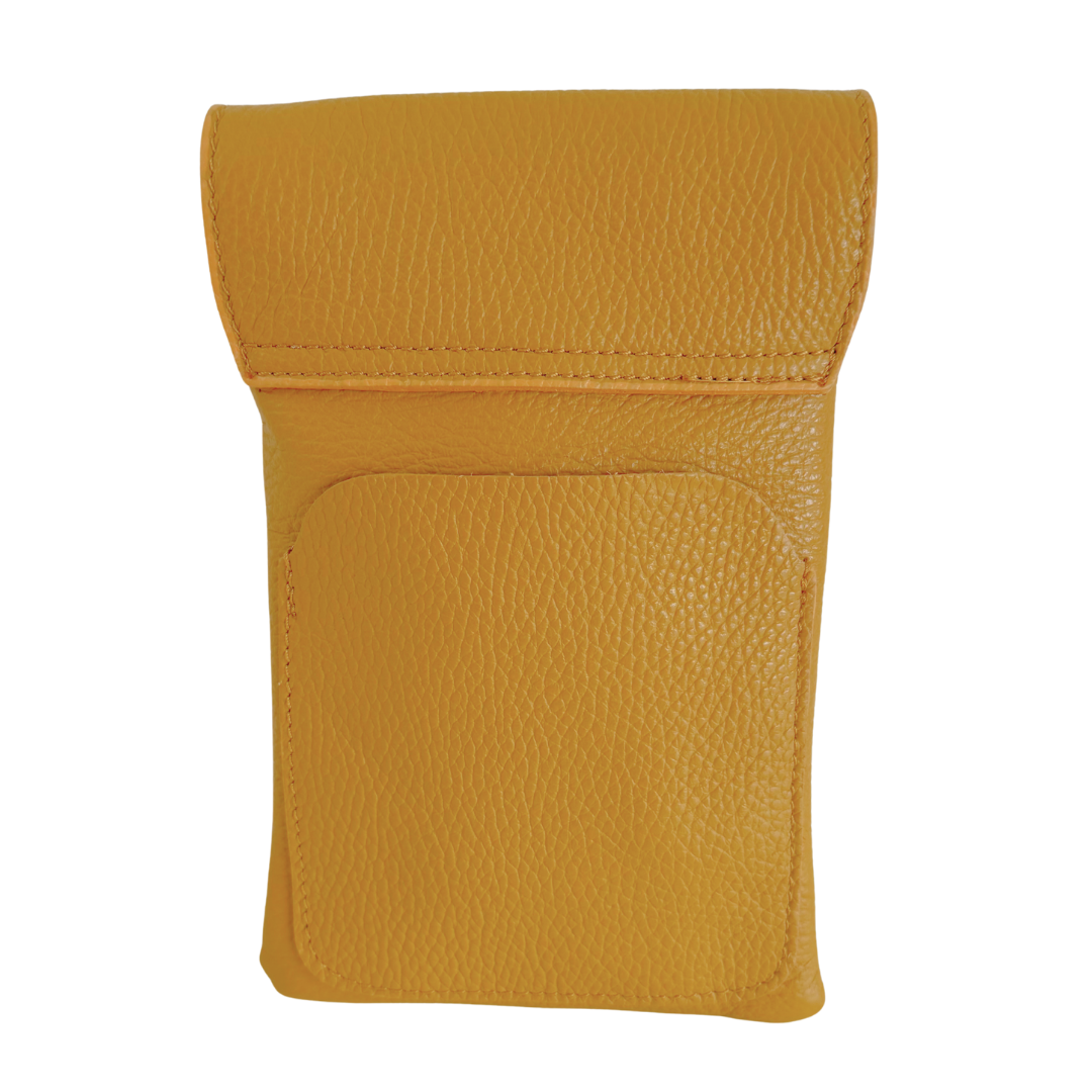 Handytasche Maike (Leder) 2 Fächer | Grasgrün