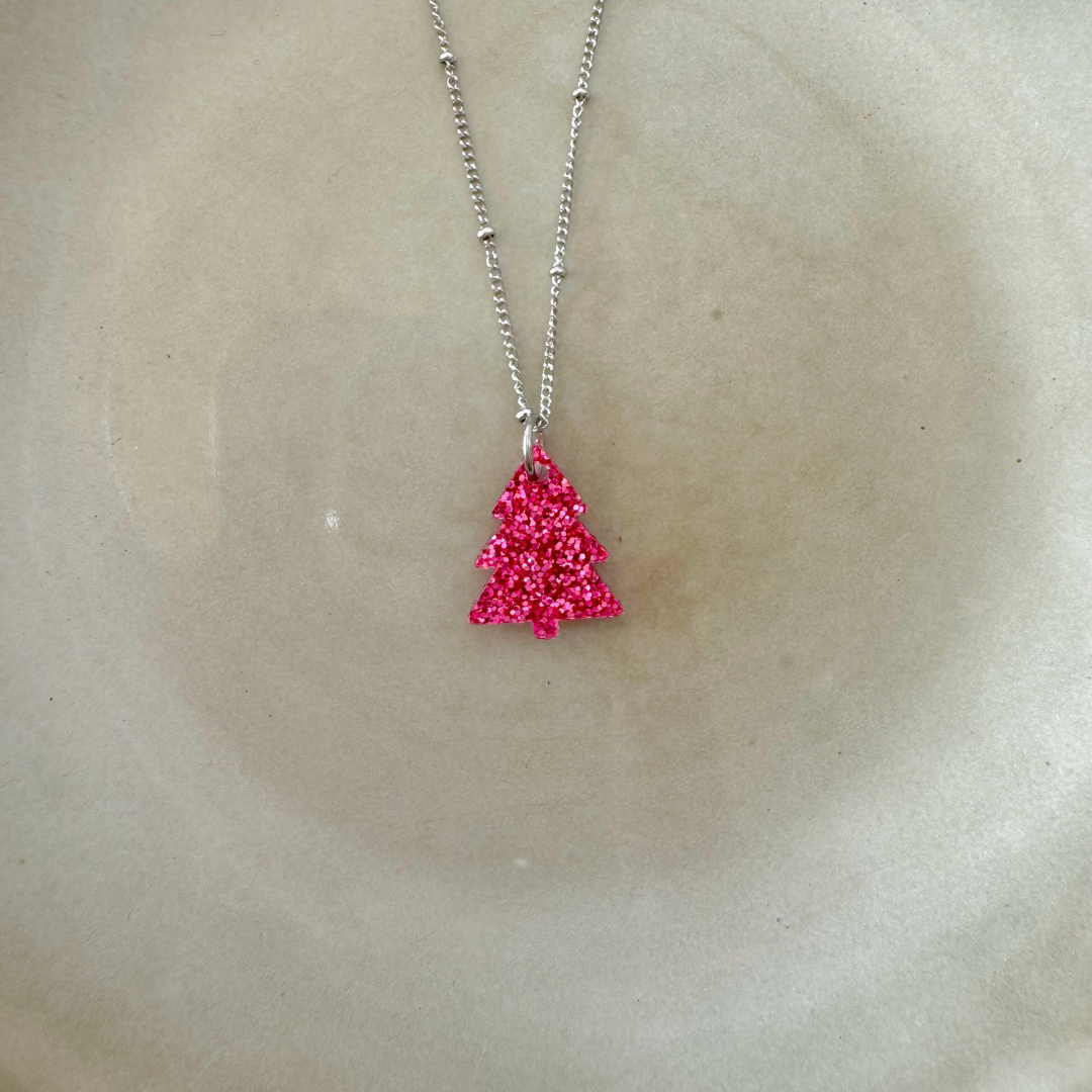 Ketting Lume Charms Festive | Christmas Tree - Magenta