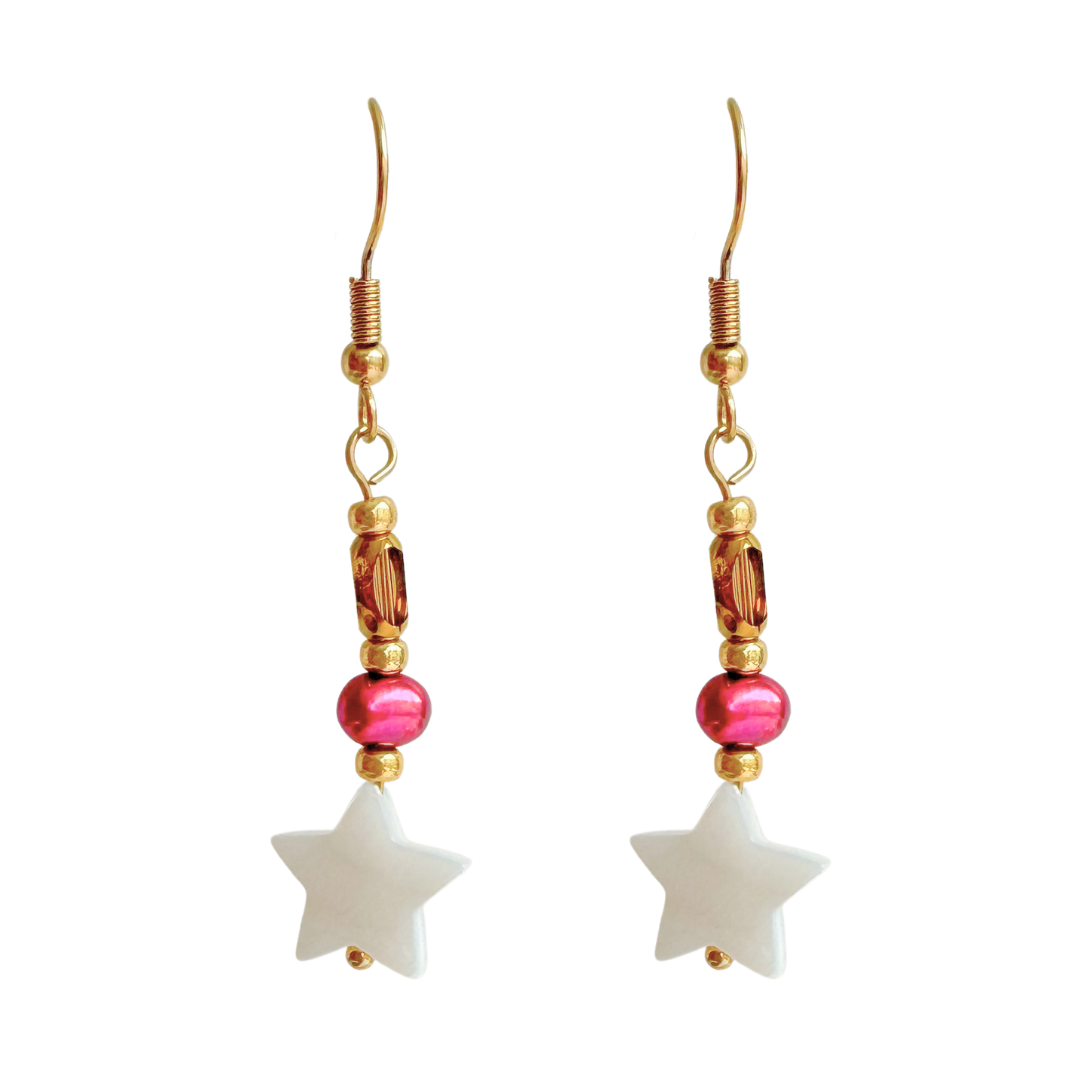 Oorbellen Star Collection | Ivoor 02