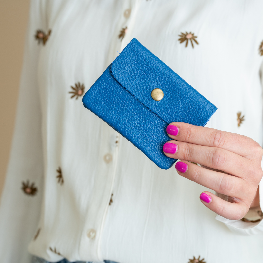 Ledergeldbörse | Kobalt