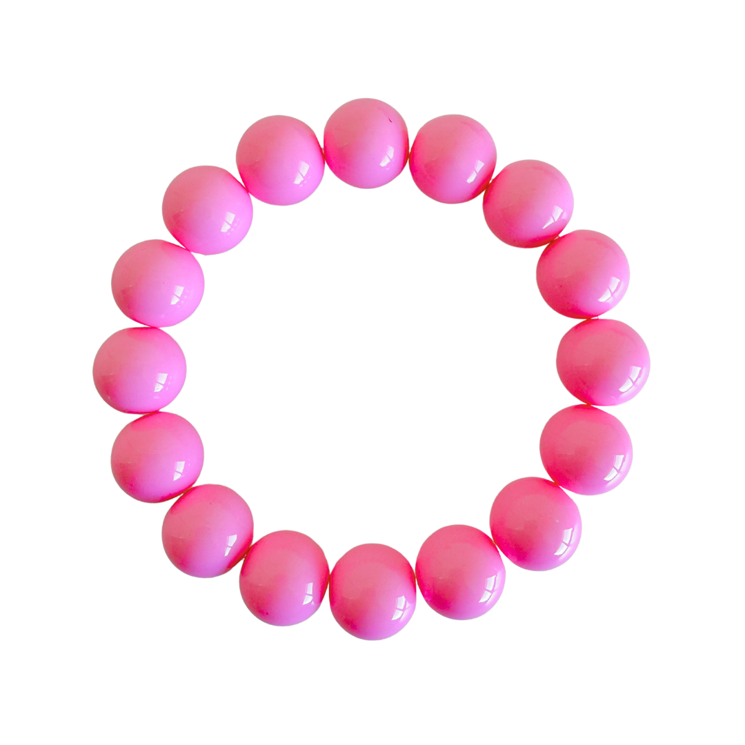 Bold Beads Armband | Candy Pink - 14 mm
