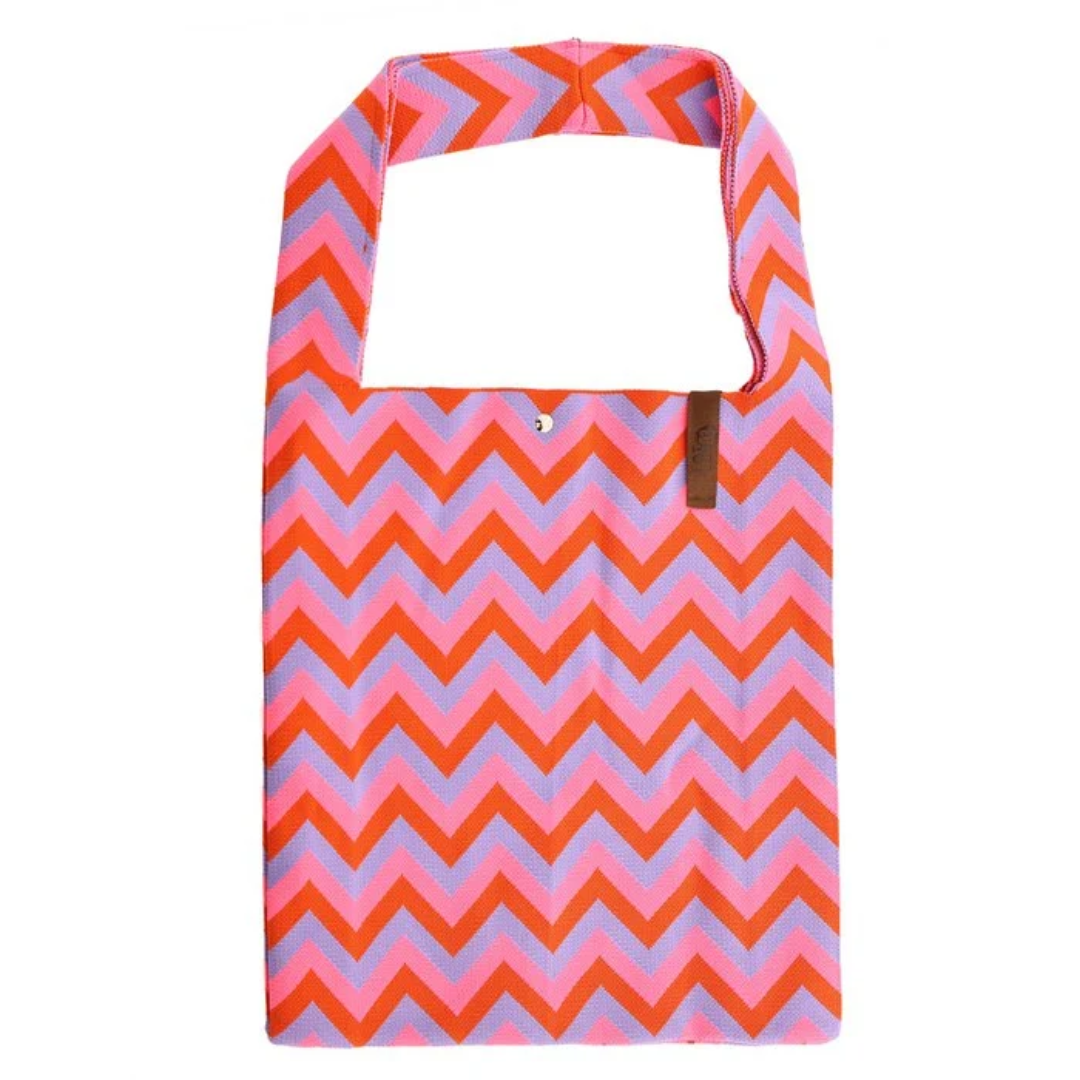 Tas Loïs | Zig Zag Lila-Roze-Rood