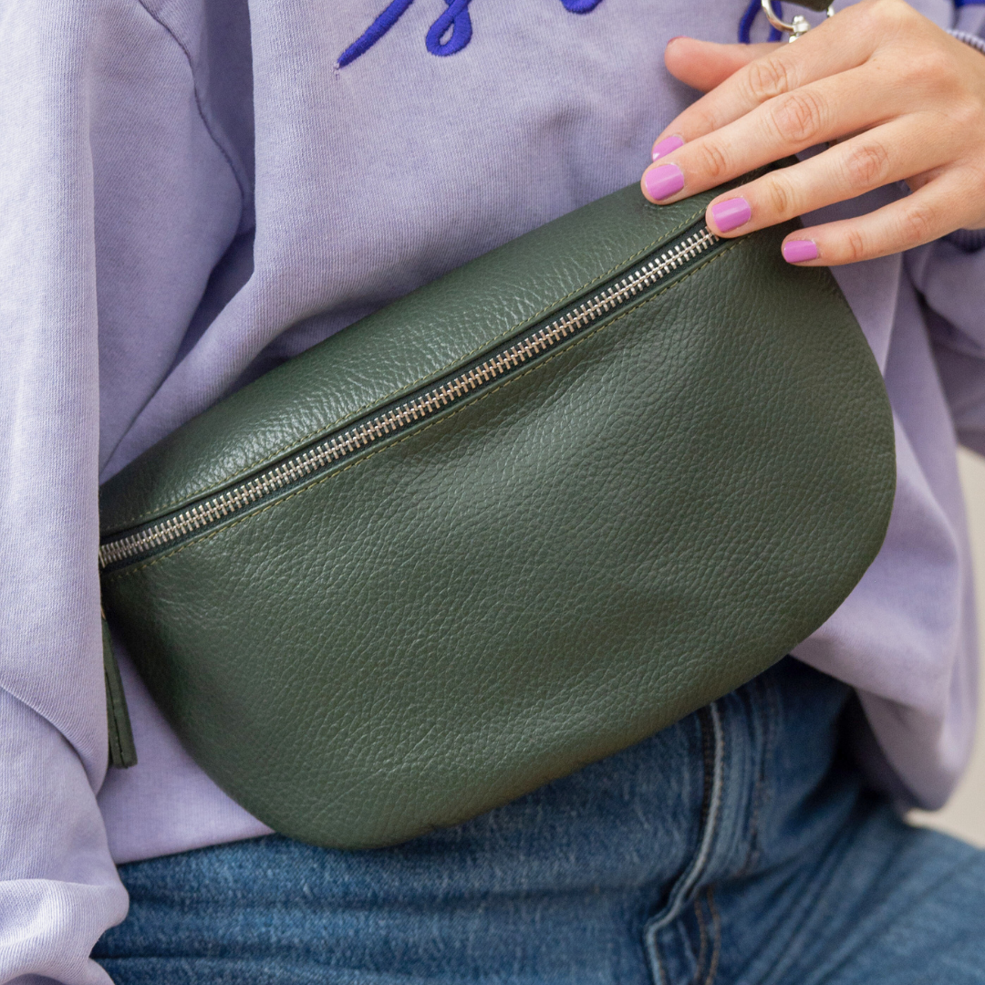 Belt bag-shoulder bag Janne | Bottle Green
