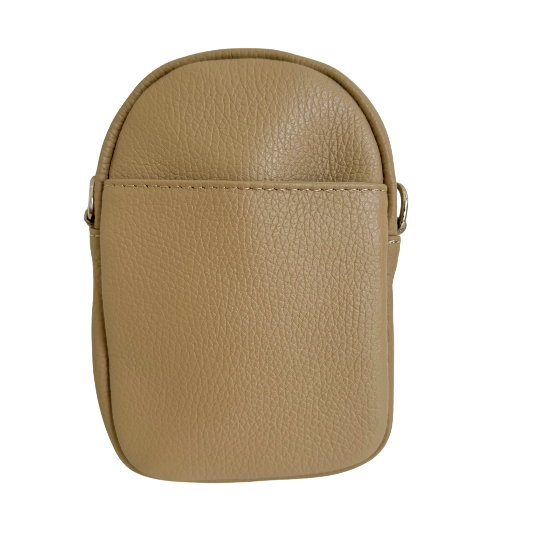 Schulter-/Telefontasche Rune | Helles Taupe