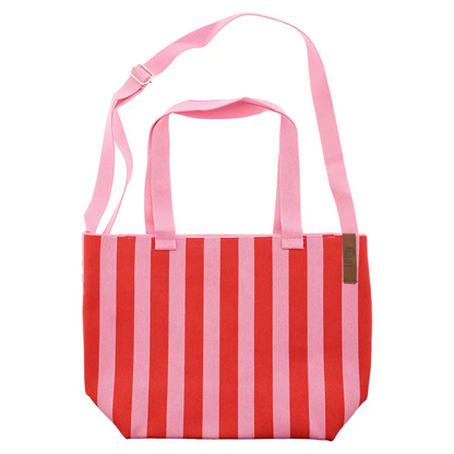 SALE | Tas Mara | Streep Roze-Koraal