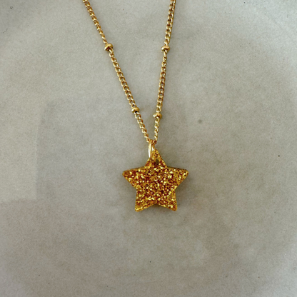 Ketting Lume Charms Festive | Star - Gold