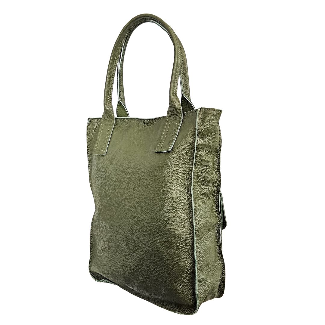 Shopper (Leder) Jade | Olive