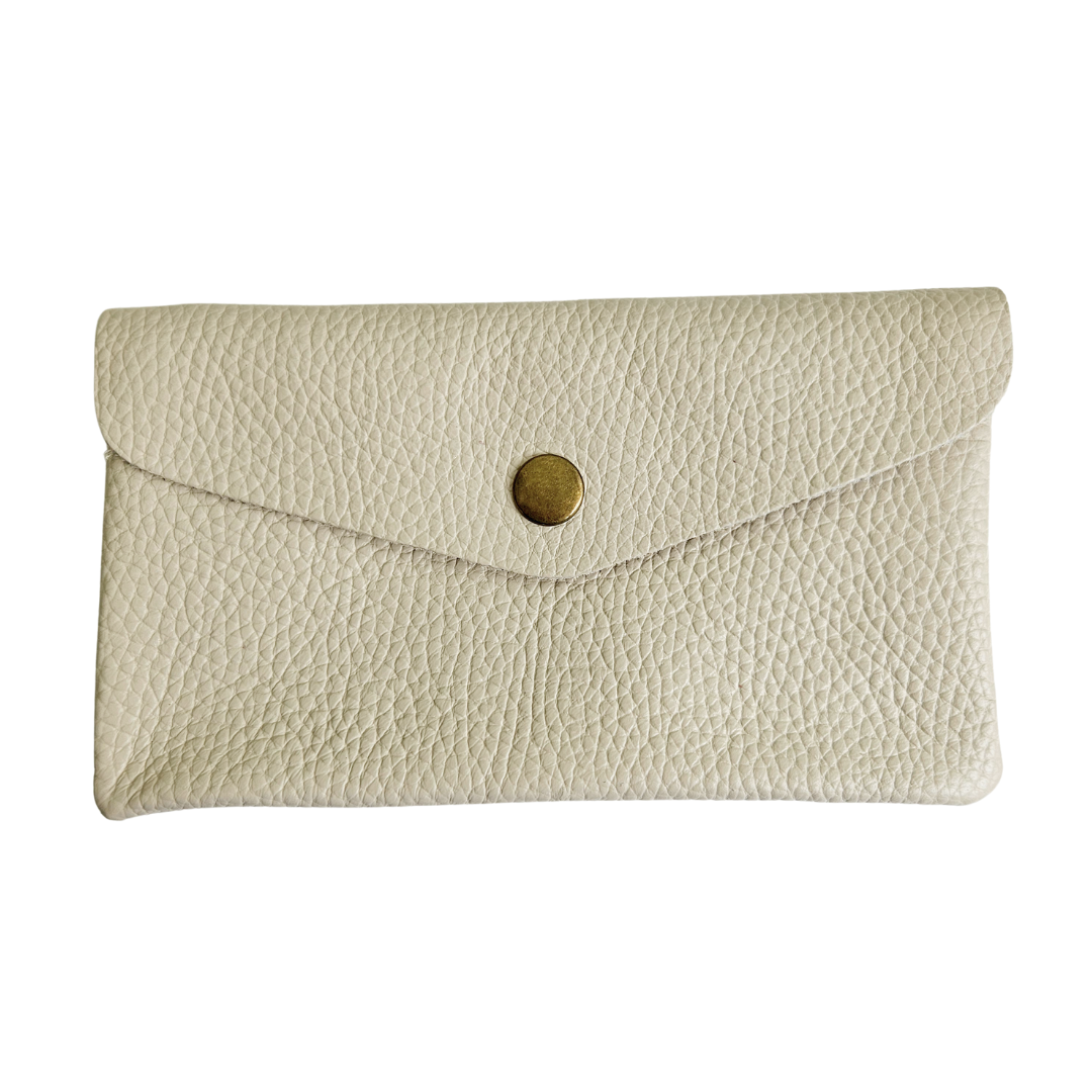 Ledergeldbörse (groß) | Ecru