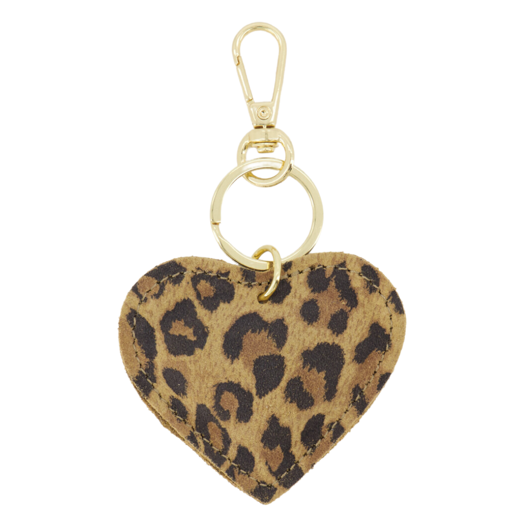 Sleutelhanger Hart Leer | Suède Panter