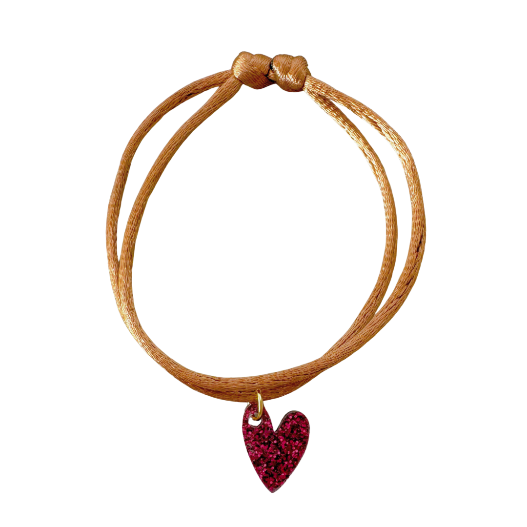 Armband  Lume Charms Festive| Heart - Wine