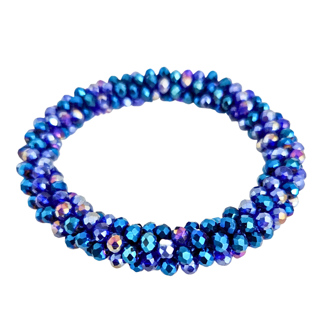 Roll On Facet Armband | Blue-Purple