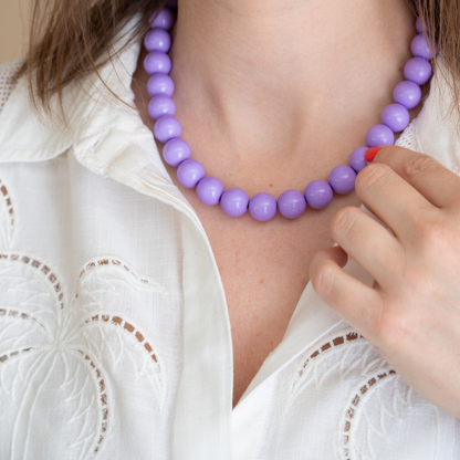 Bold Beads Ketting | Lavendel - 14 mm