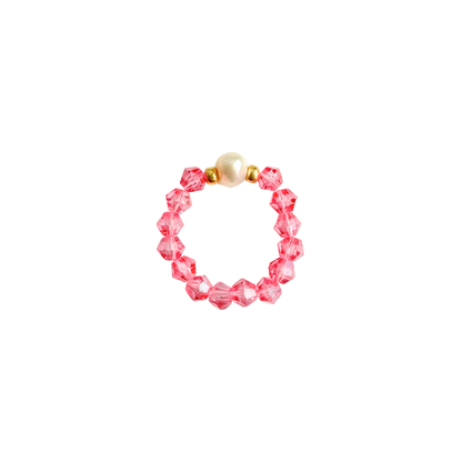 Ring Facet Kralen | Pink