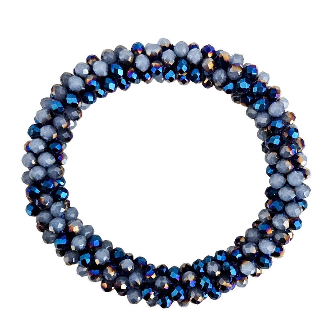 Facet Armband | Donkerblauw Mix