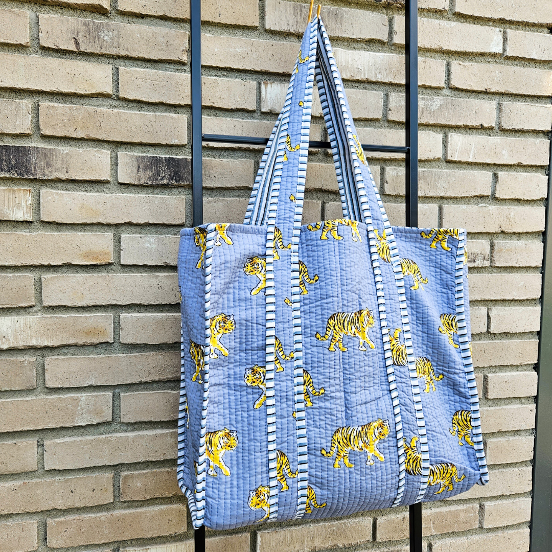 Tote Bag Veerle | Grijs Tijger