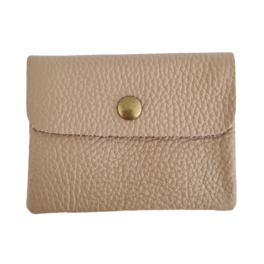 Ledergeldbörse | Helles Taupe