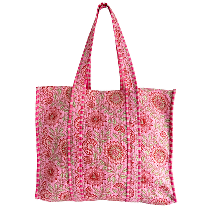 Tote Bag Veerle | Flowers Roze