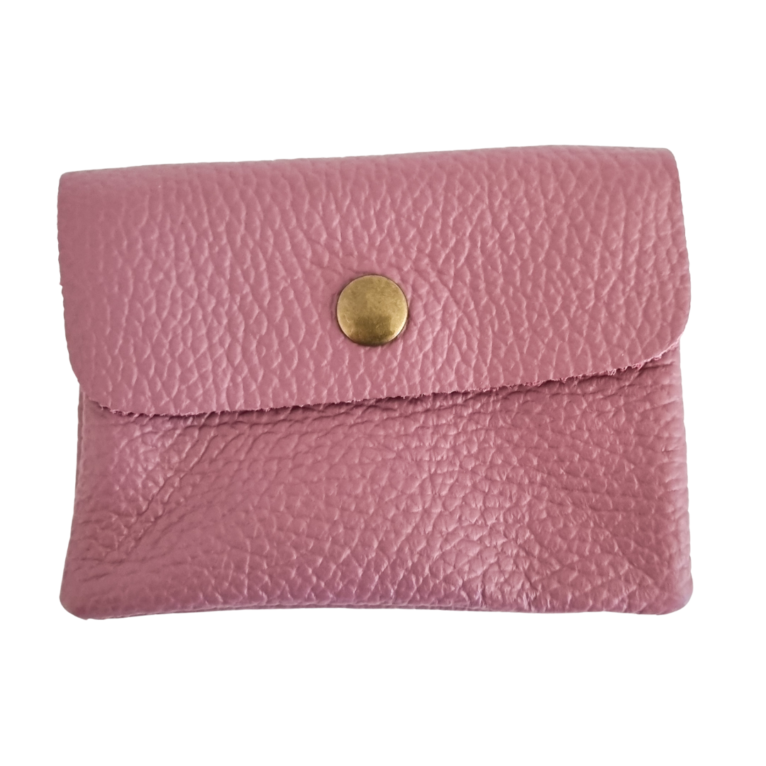 Lederen portemonneetje | Antique Pink