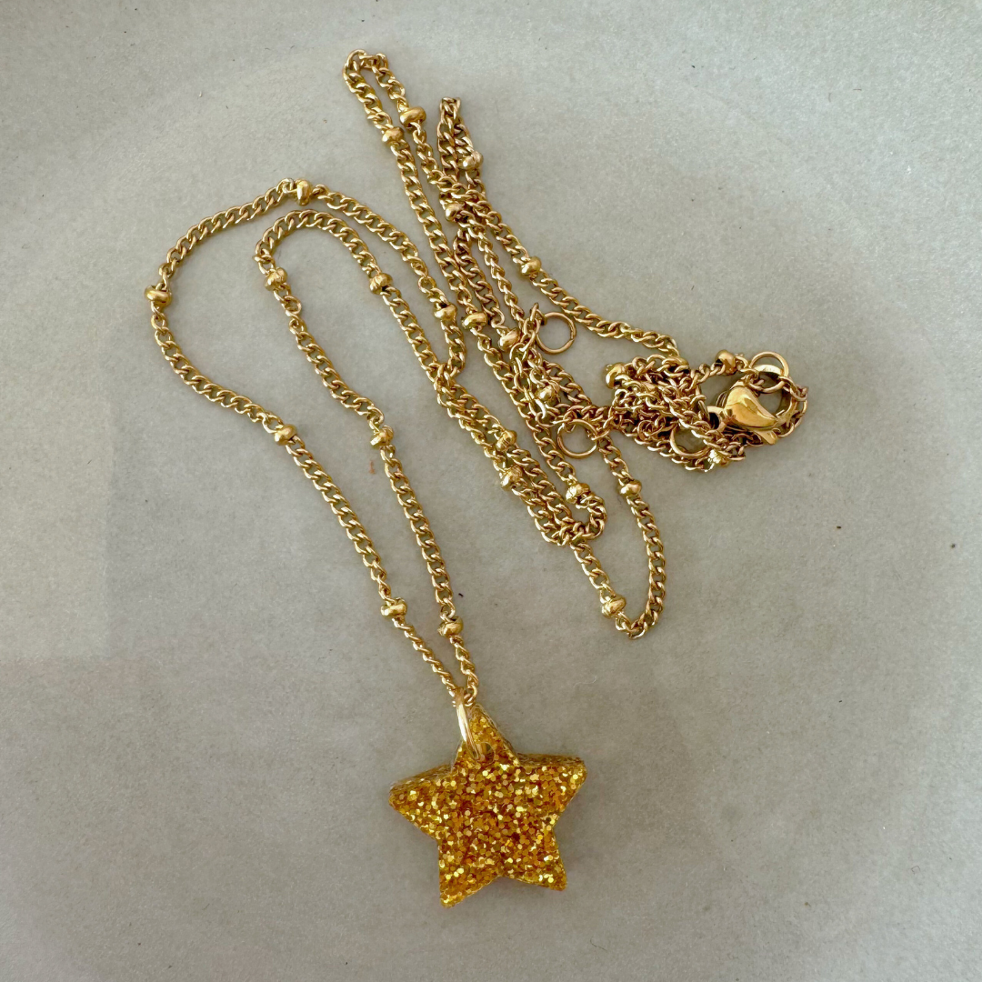 Ketting Lume Charms Festive | Star - Gold