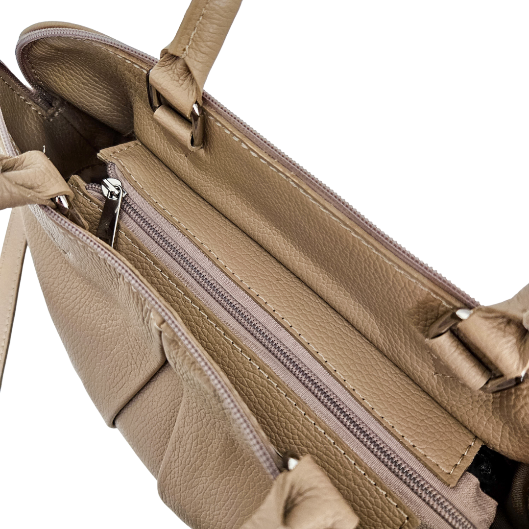 Hand / Shoulder bag Dione | Taupe