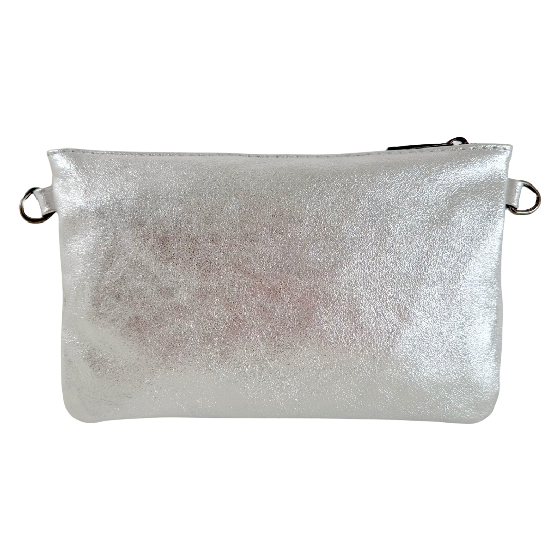 Schoudertas/Clutch Niene | Zilver