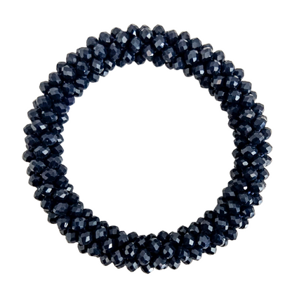 Roll On Facet Armband | Navy