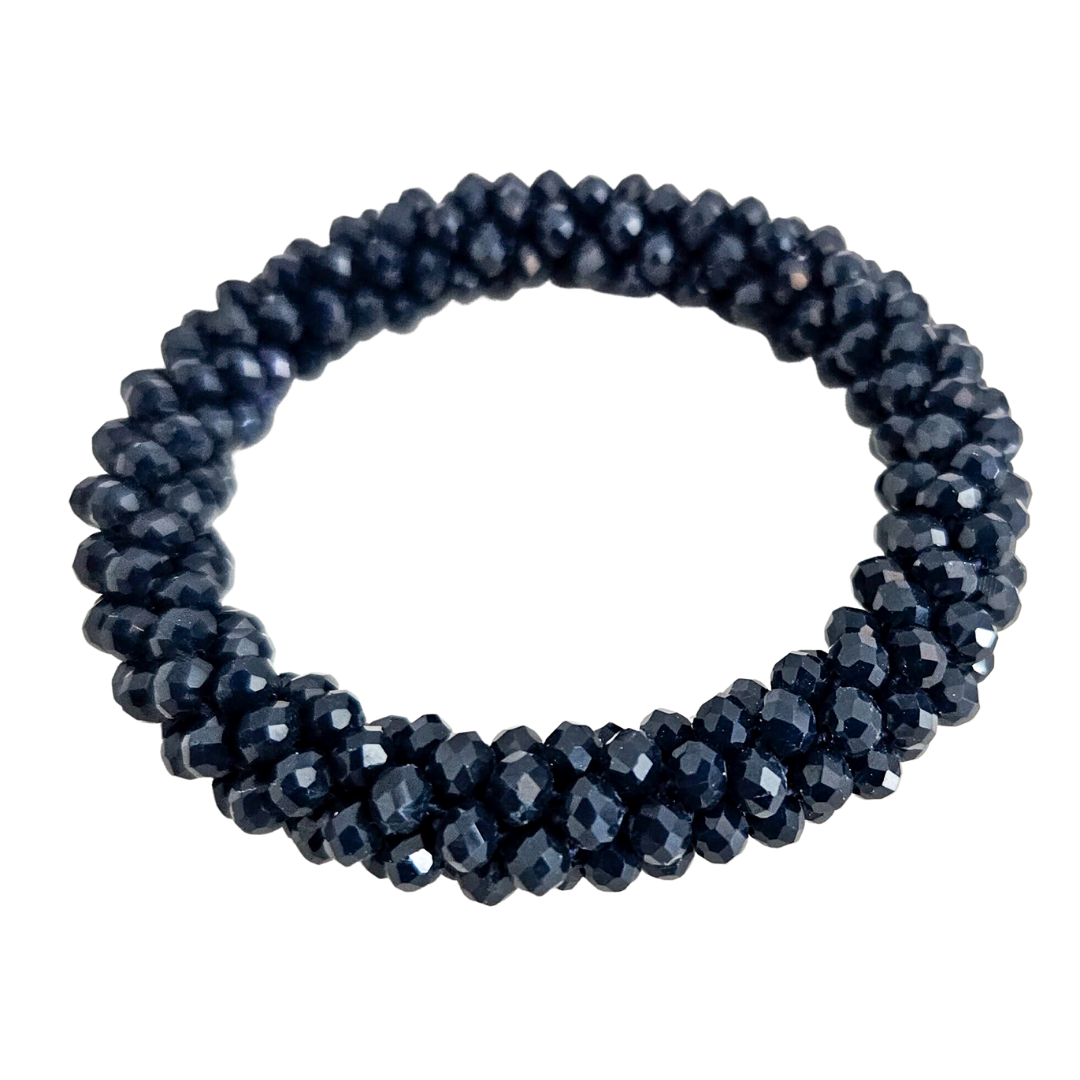 Roll On Facet Armband | Navy