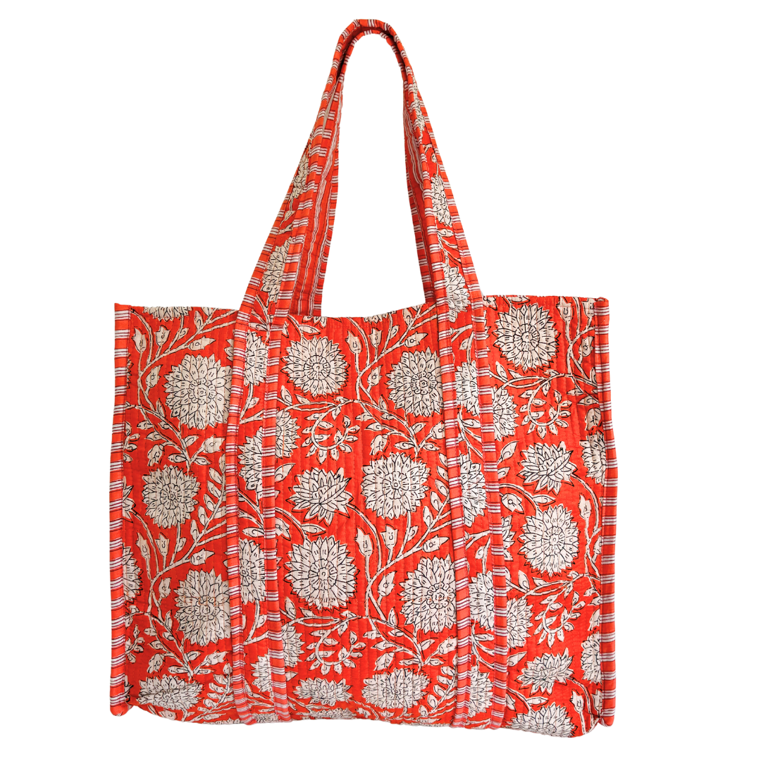 Tote Bag Veerle | Flowers Oranje