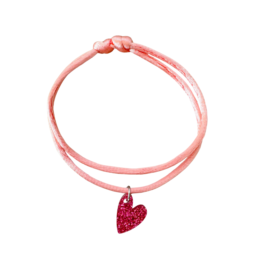 Armband  Lume Charms Festive| Heart - Magenta