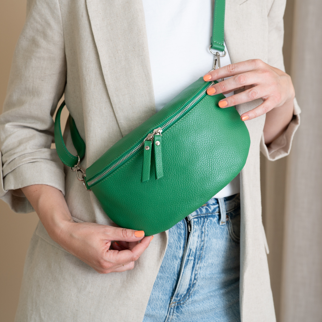 Gürteltasche-Umhängetasche Janne | Grasgrün