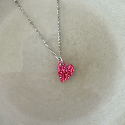 Ketting Lume Charms Festive | Heart - Magenta