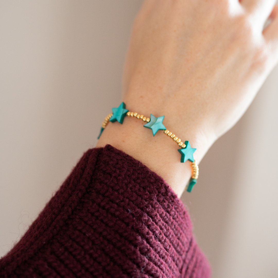 Armband Sterretjes | Turquoise