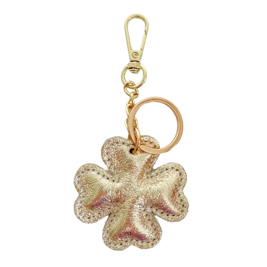 Keychain Leather | Fuchsia Metallic