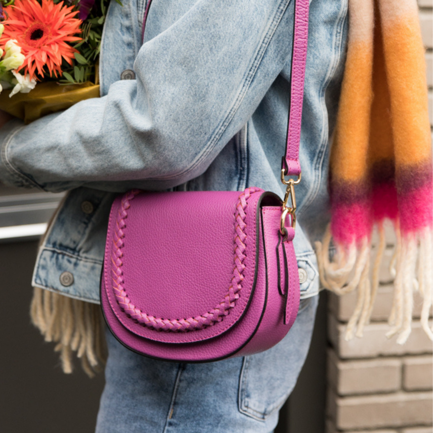 Shoulder bag Flore | Grape