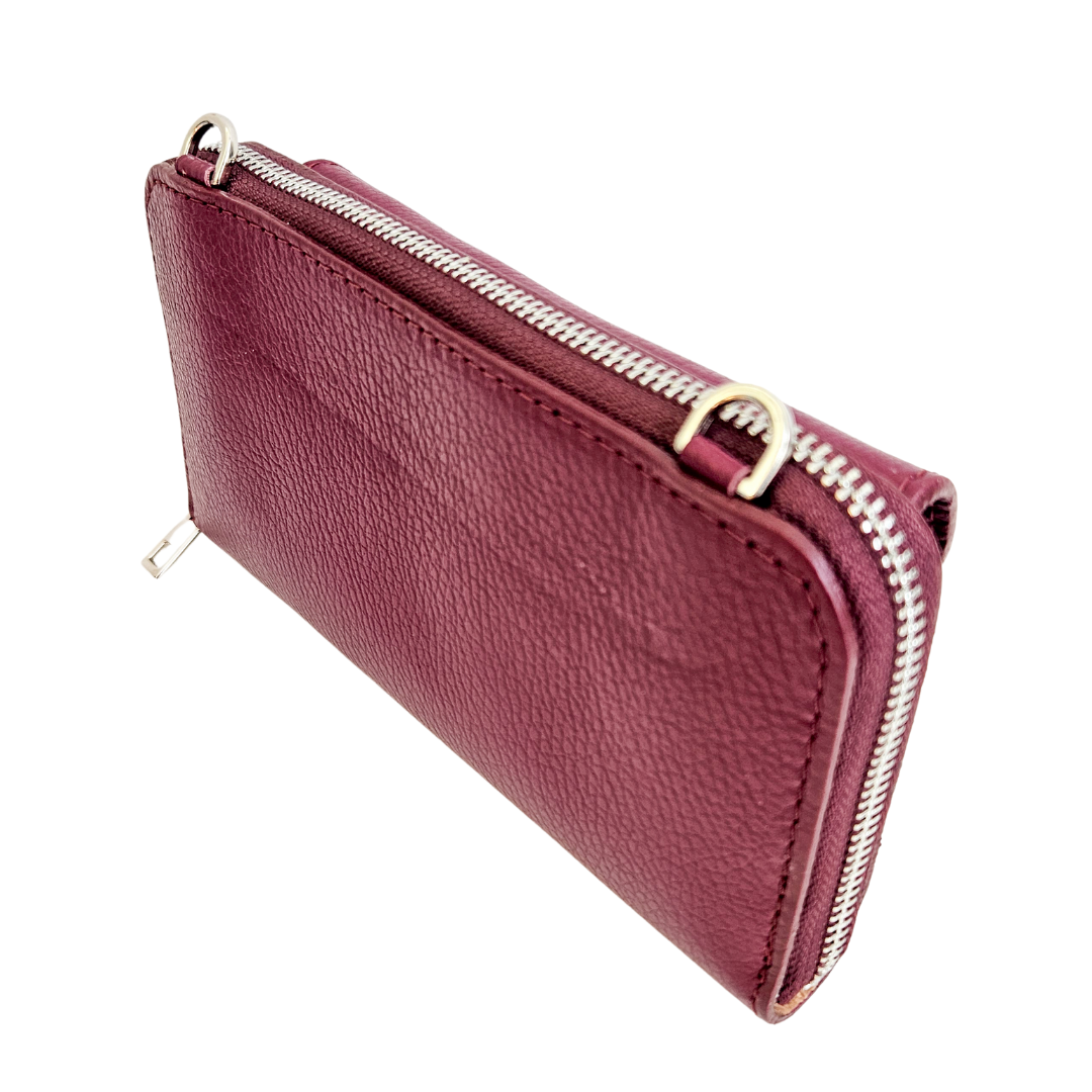 Schoudertas Portemonnee Feline Bordeaux
