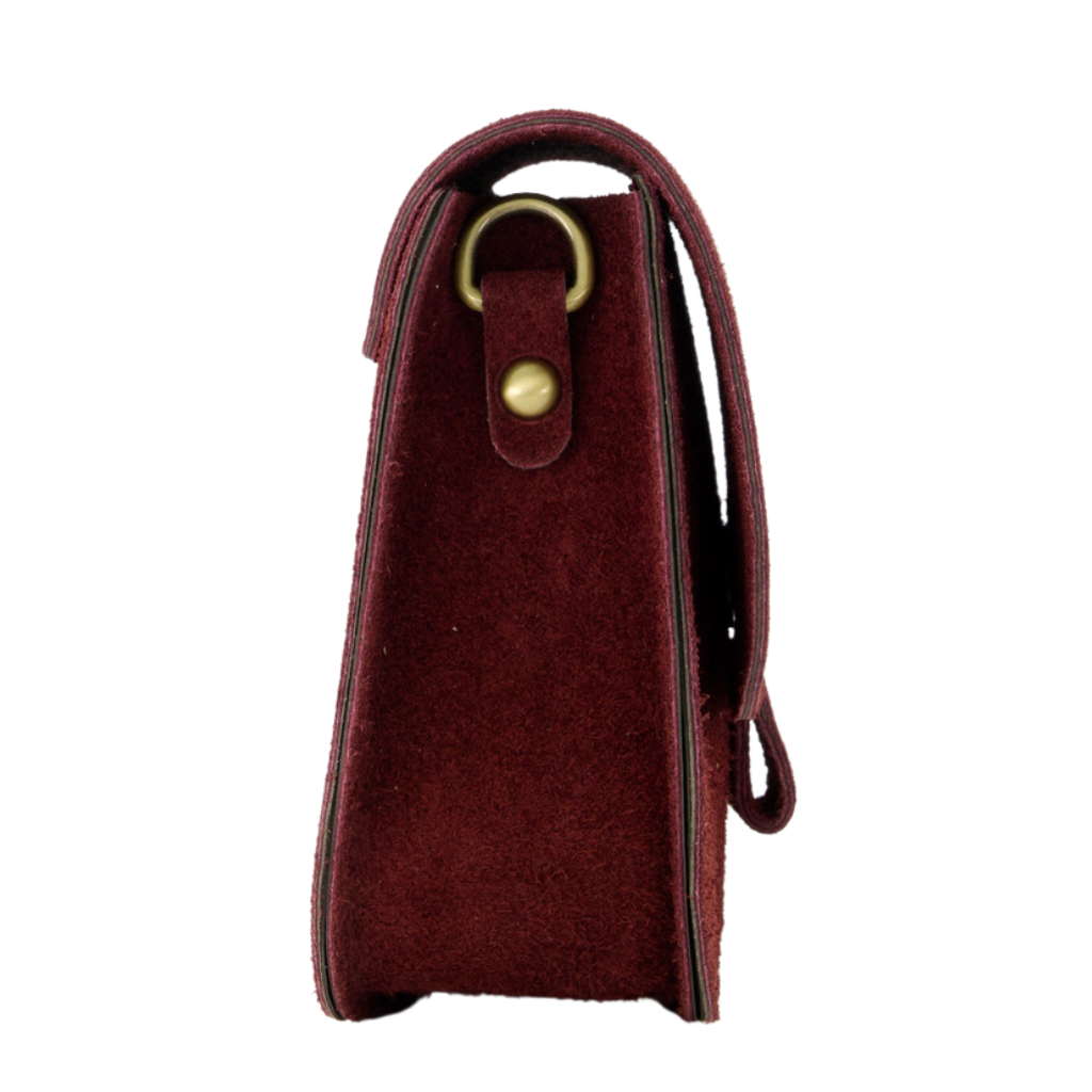 Schoudertas Rimke Suède | Burgundy