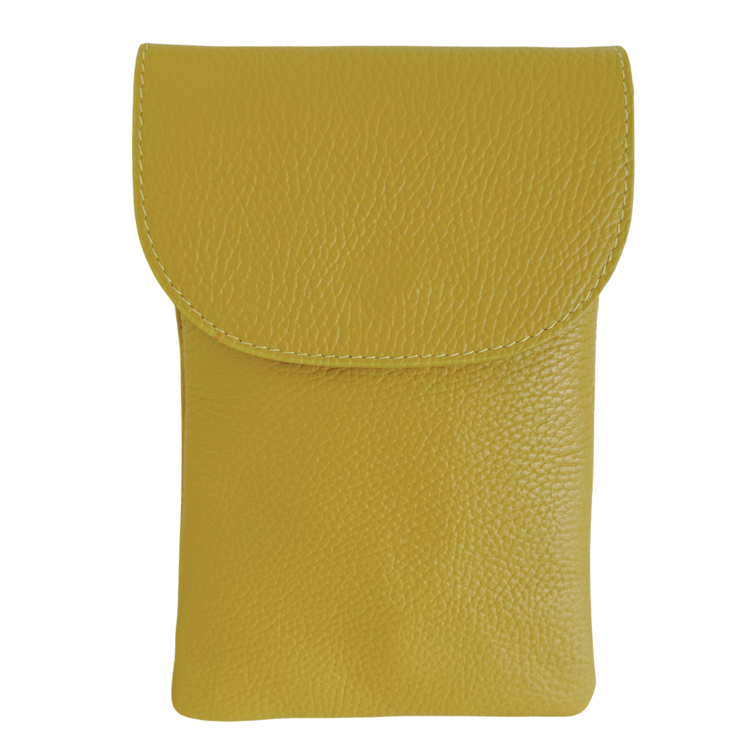 Handytasche Maike (Leder) 2 Fächer | Grasgrün