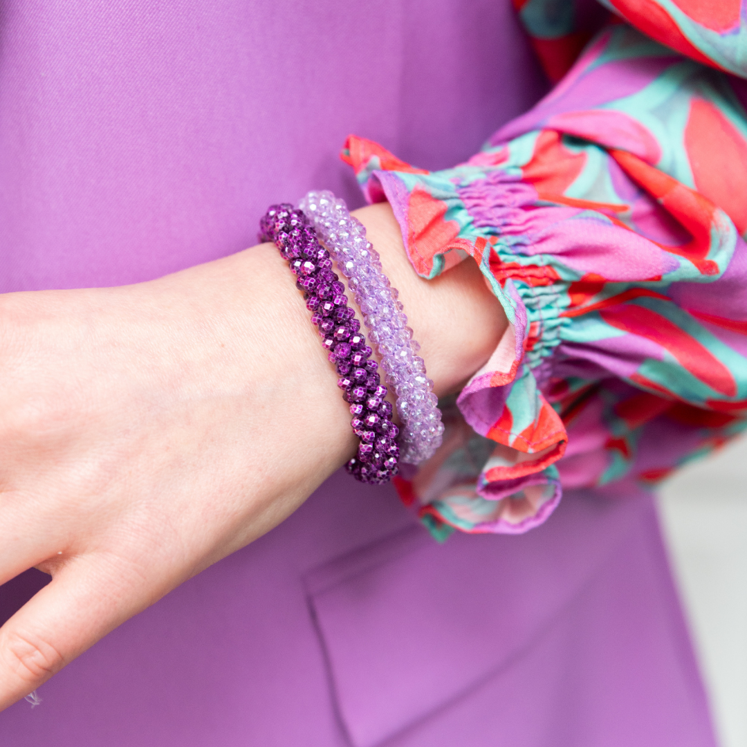 Roll On Facet Bracelet | Lilac