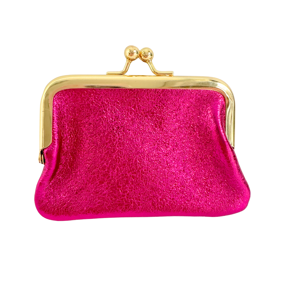 Cut Wallet | Fuchsia Metallic