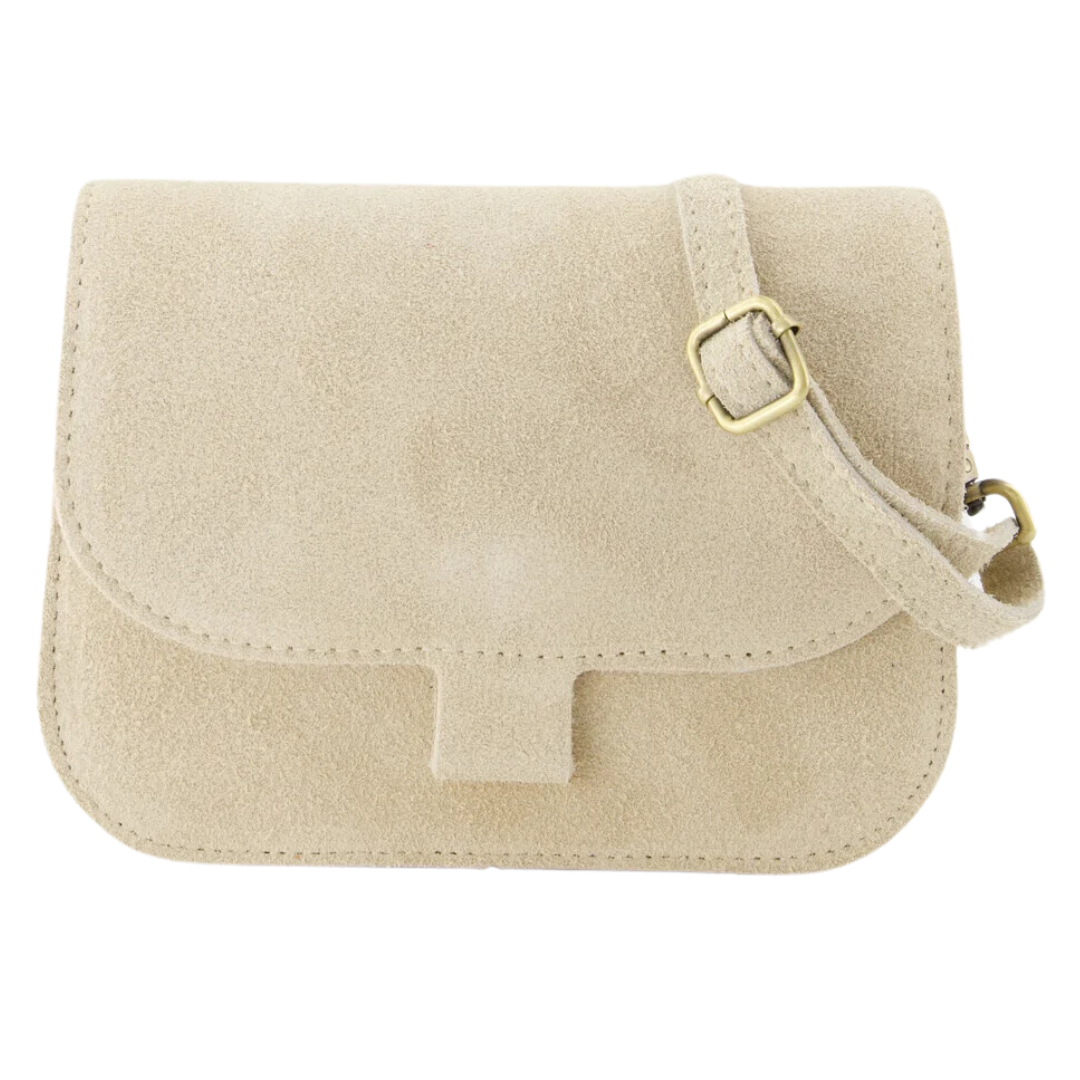 Shoulder bag Rimke Suede | Ecru