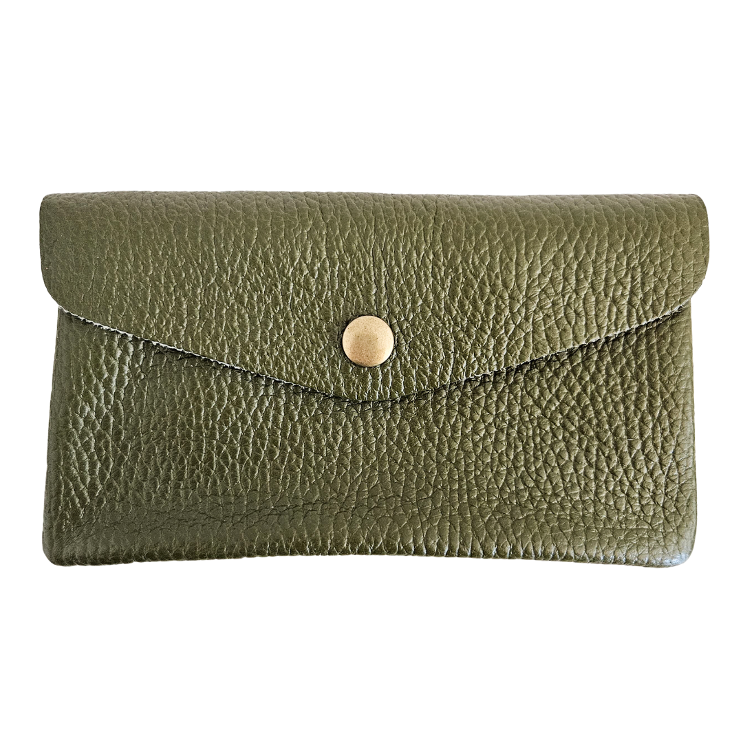 Leather wallet (large) | Olive