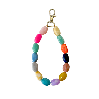 Telefonkabel gedreht kurz | Rosa Blau