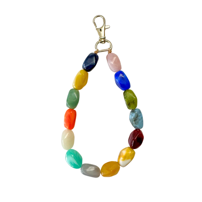 Telefonkabel gedreht kurz | Rosa Blau