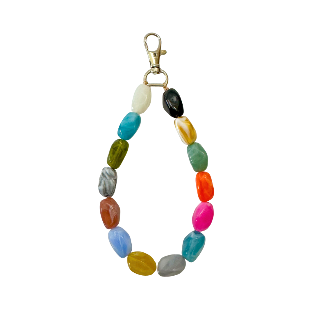 Telefonkabel gedreht kurz | Rosa Blau