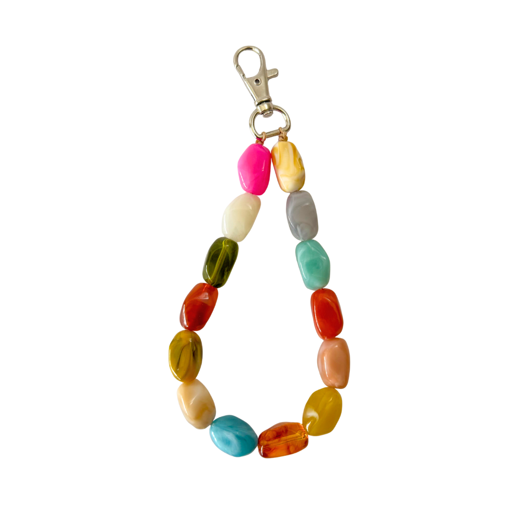 Telefonkabel gedreht kurz | Rosa Blau