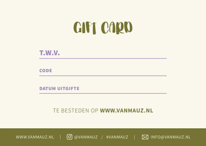 vanMauZ gift voucher